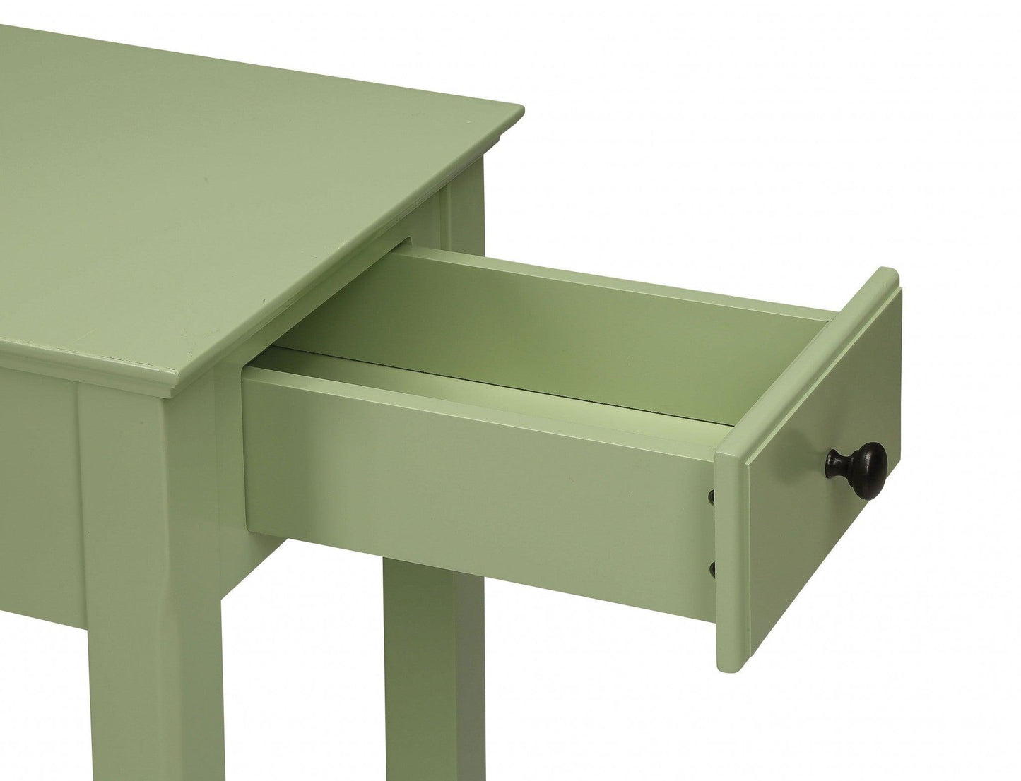 Cutie Compact Walnut Finish Single Drawer End Table - AFS