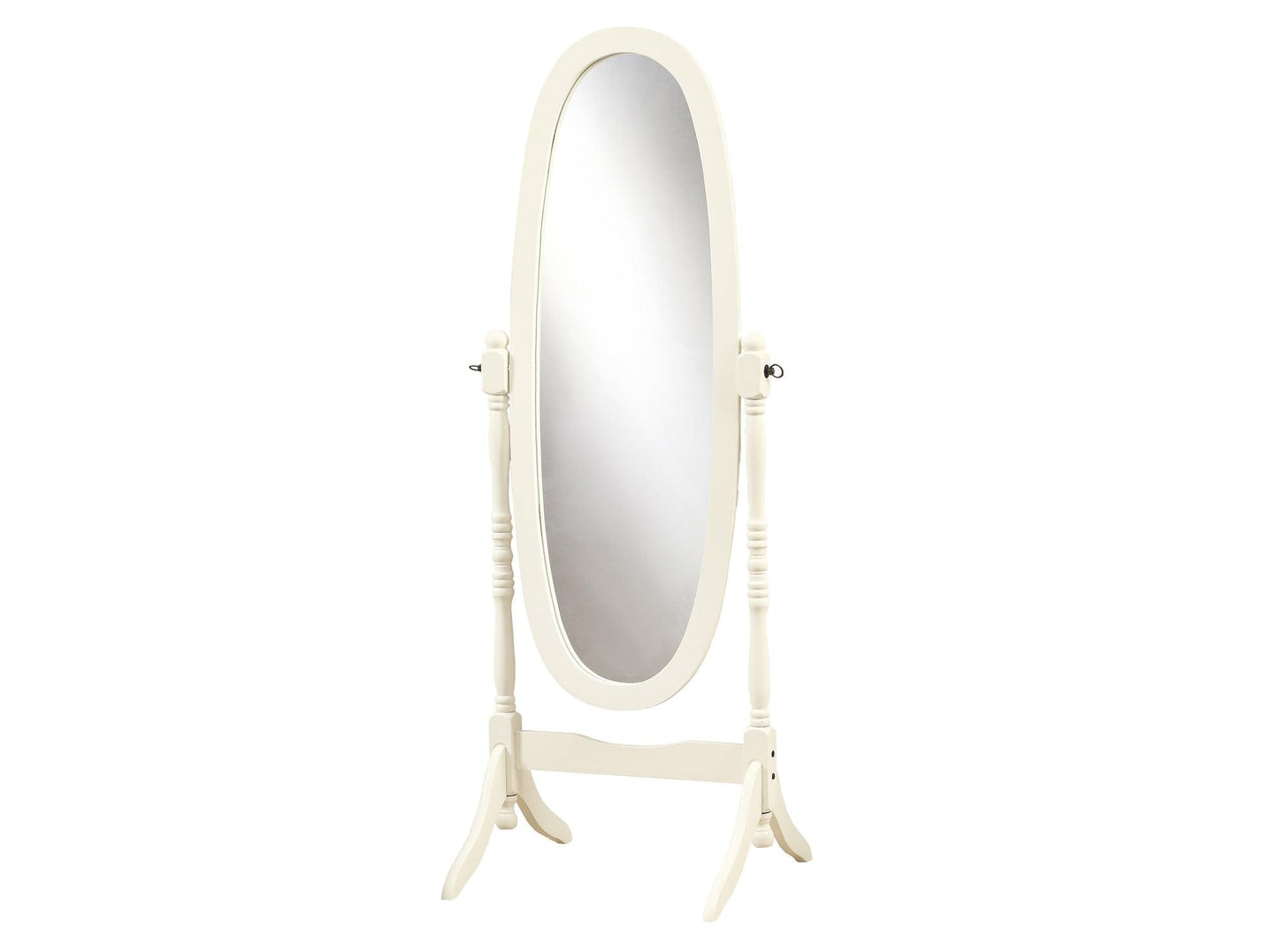 20" x 23" 59" Walnut Oval Wood Frame Mirror - AFS
