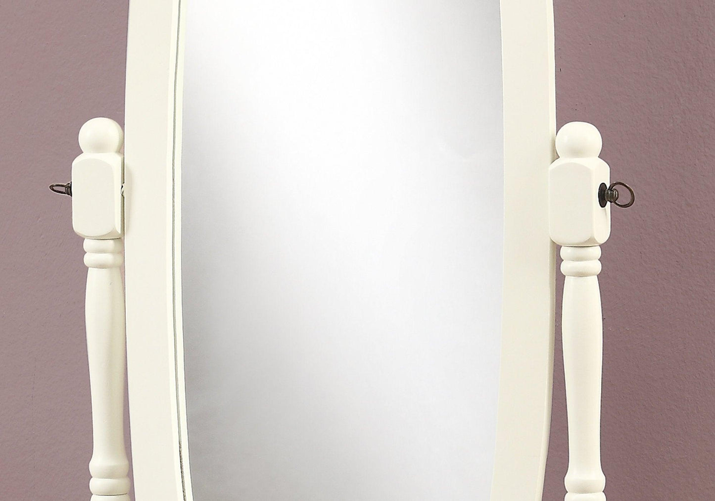 20" x 23" 59" Walnut Oval Wood Frame Mirror - AFS