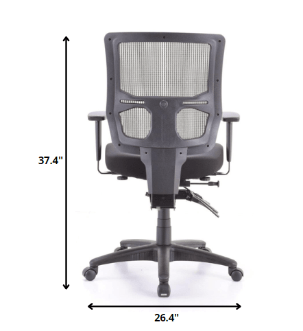 26.4" x 24.8" x 37.4" Black Mesh / Fabric Chair - AFS