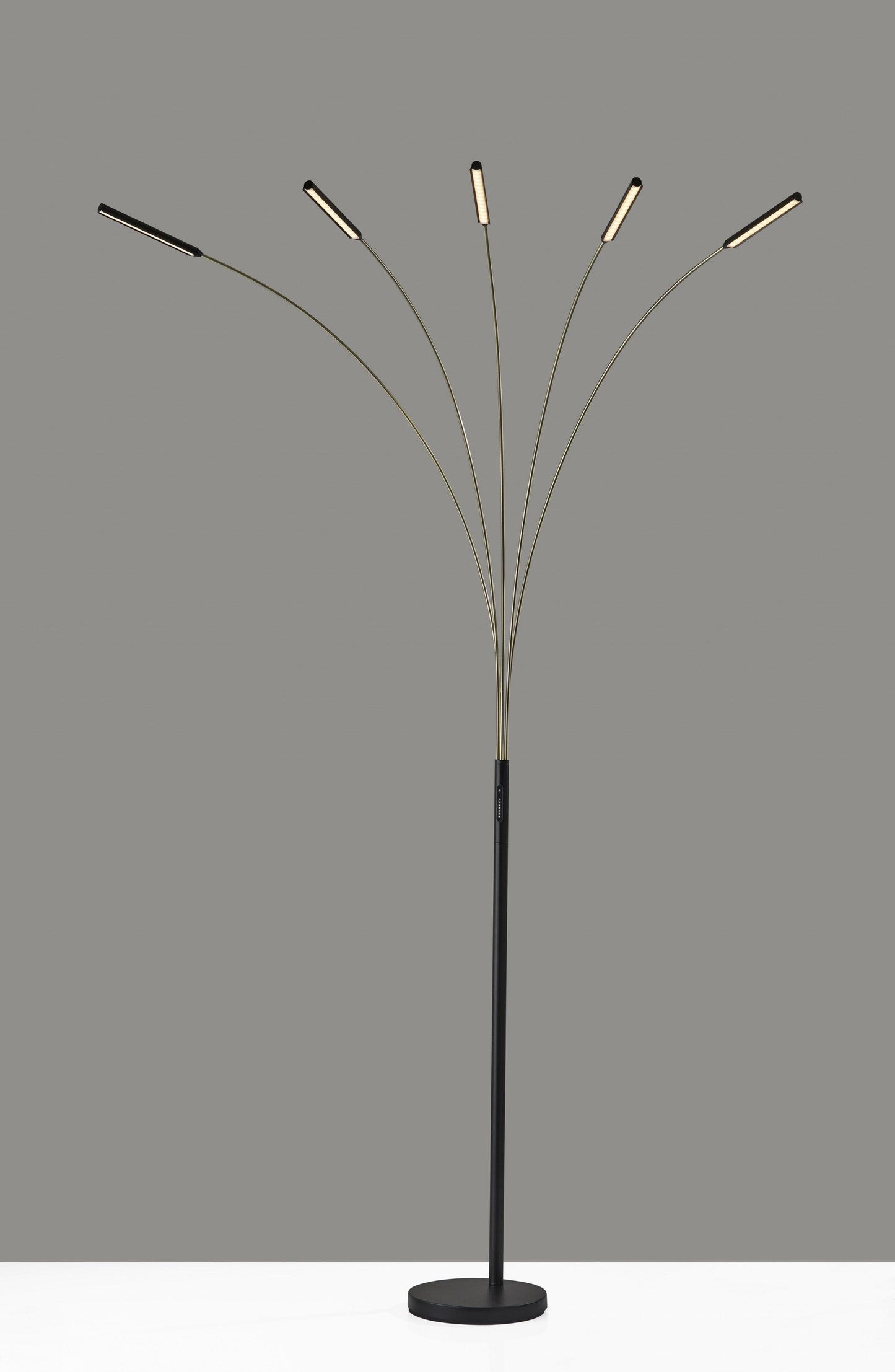 Five Finger Black Metal Multi Mode LED Floor Lamp - AFS