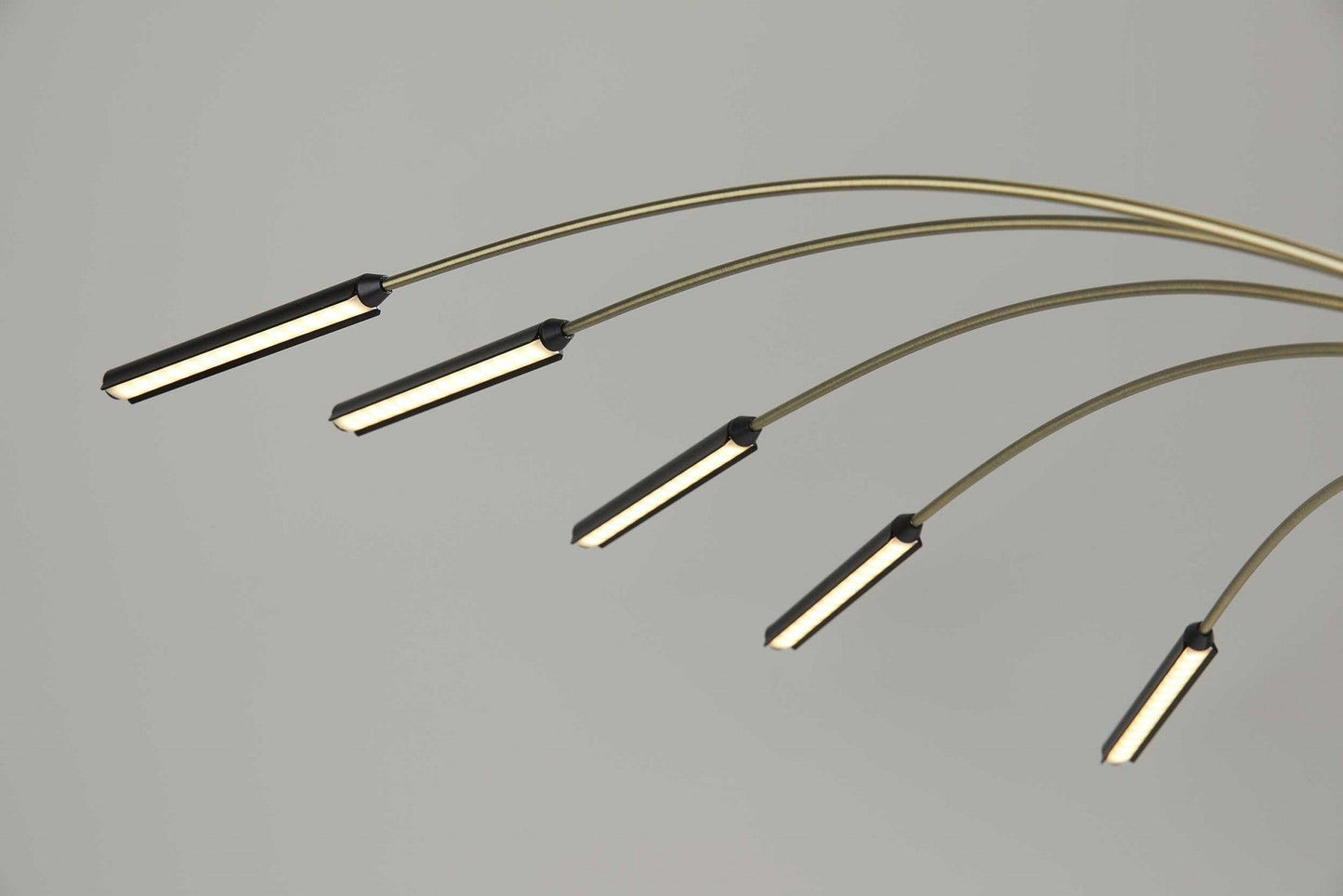Five Finger Black Metal Multi Mode LED Floor Lamp - AFS