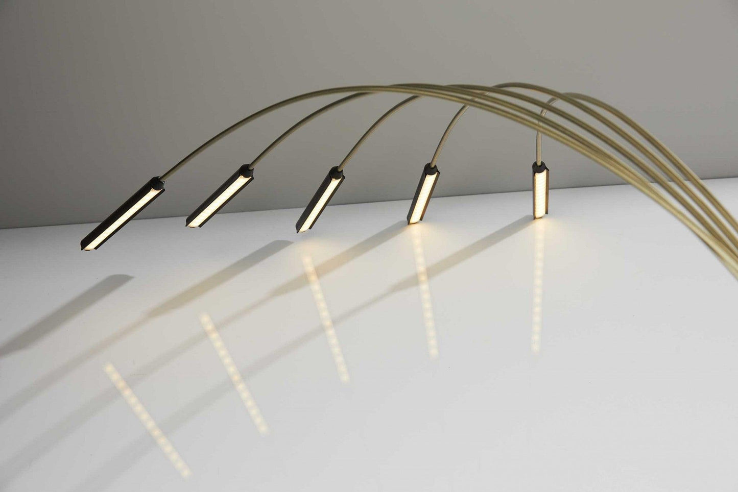 Five Finger Black Metal Multi Mode LED Floor Lamp - AFS
