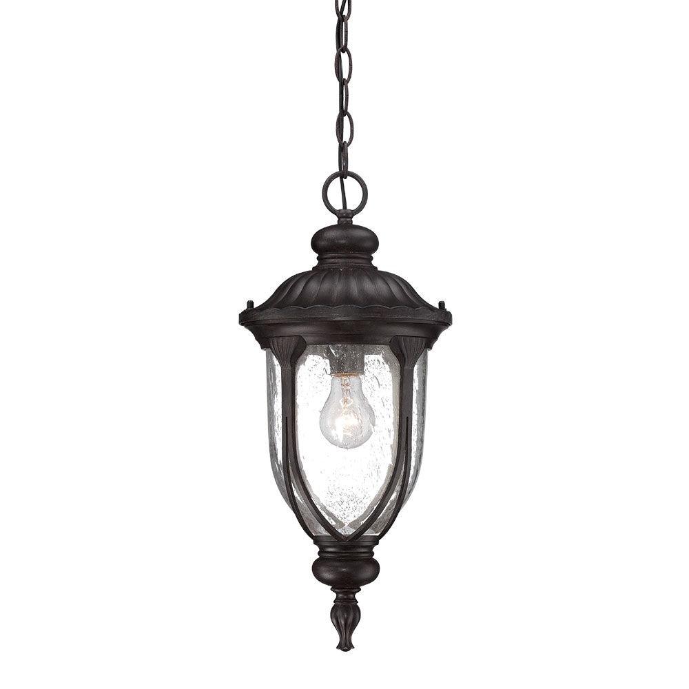 Black Cast Aluminum Hanging Pendant Light - AFS