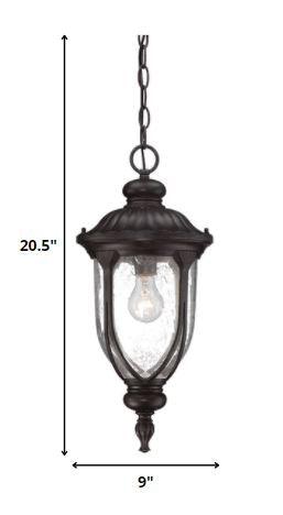 Black Cast Aluminum Hanging Pendant Light - AFS
