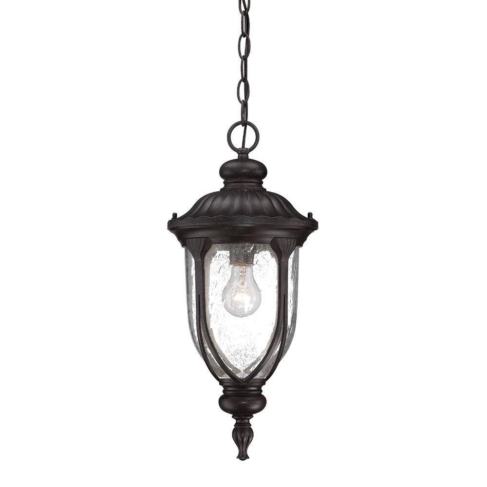 Black Cast Aluminum Hanging Pendant Light - AFS