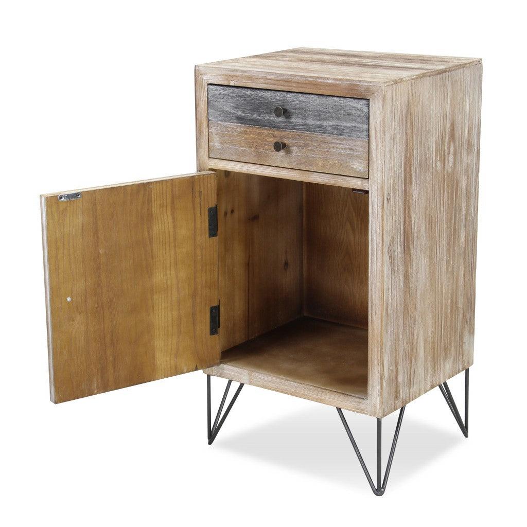 Modern Urban Rustic End or Side Table - AFS