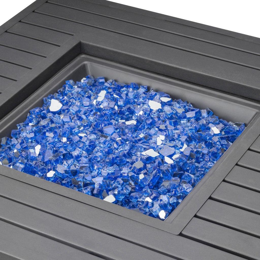 Premium Crystal Blue Decorative Fire Pit Glass - AFS