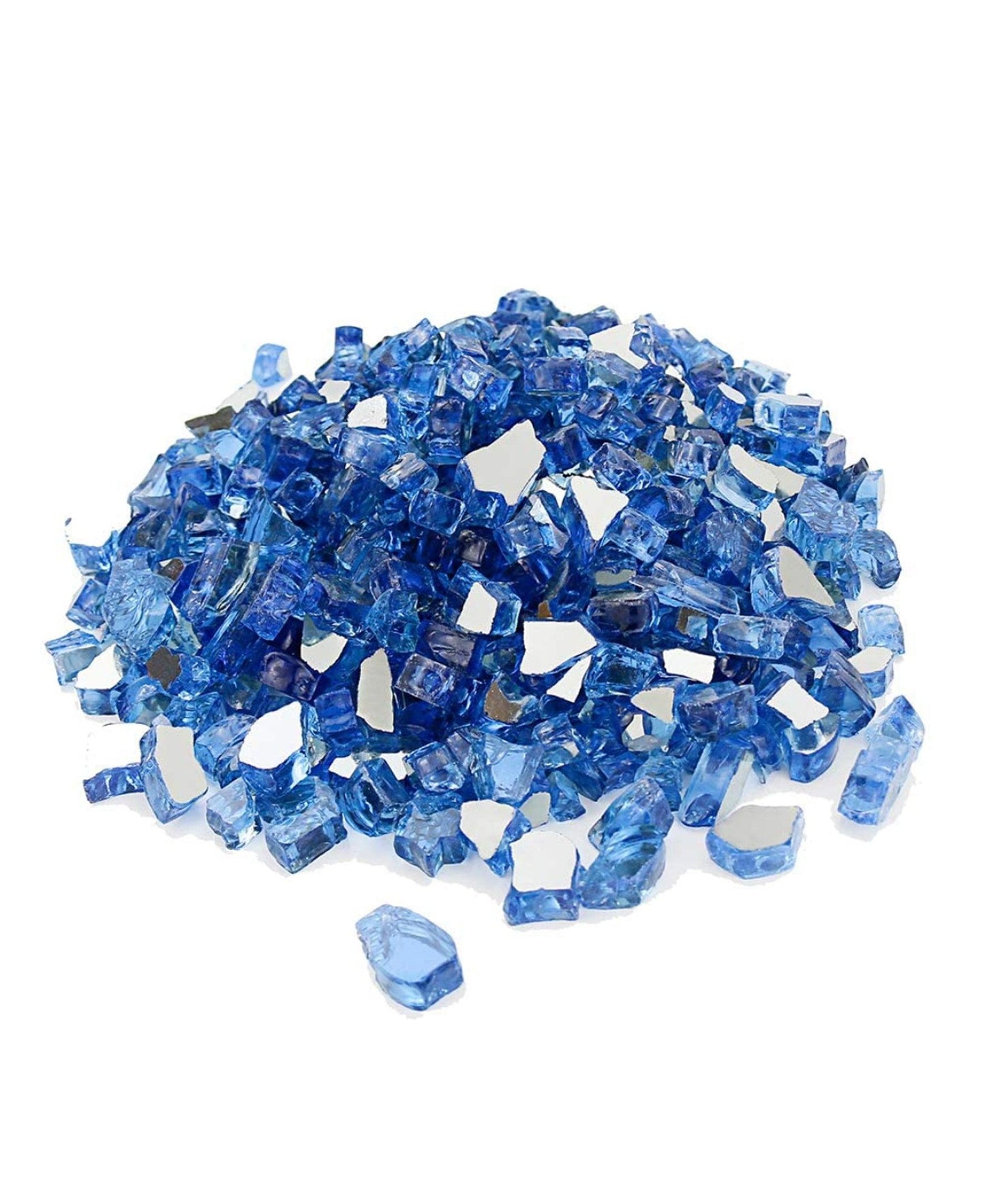 Premium Crystal Blue Decorative Fire Pit Glass - AFS