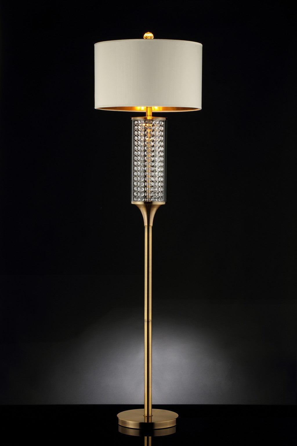 Gold Crystal Floor Lamp - AFS