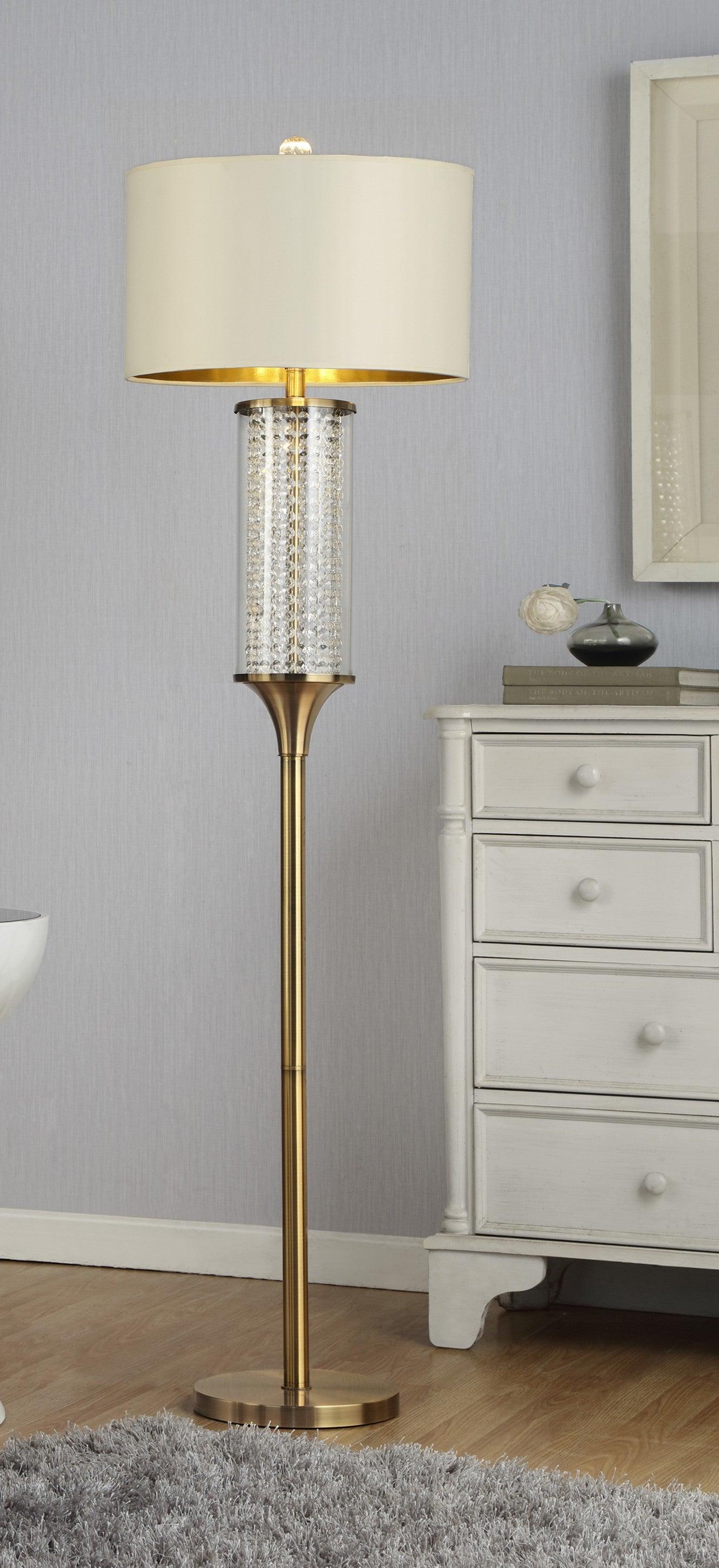 Gold Crystal Floor Lamp - AFS