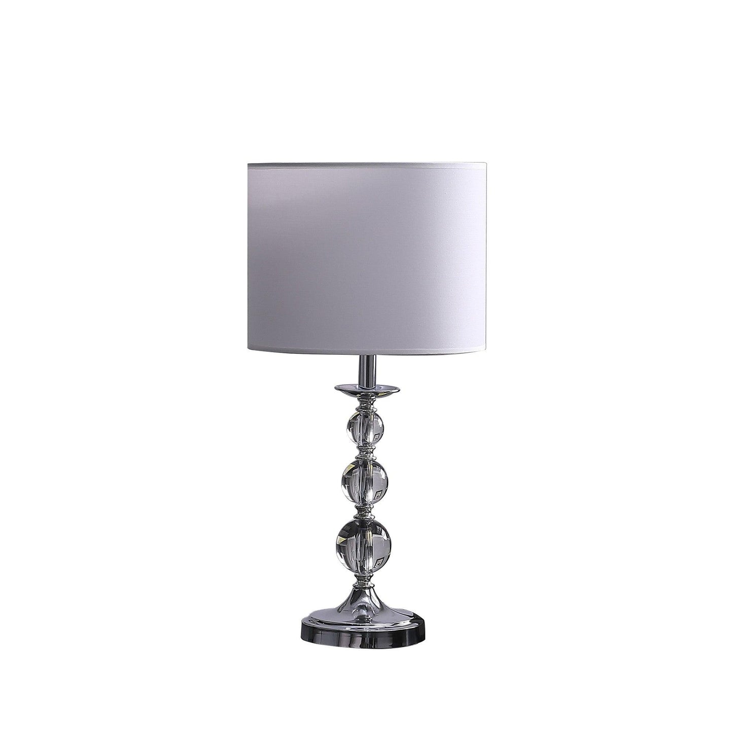 20? Modern Crystal Orbs And Metal Table Lamp - AFS