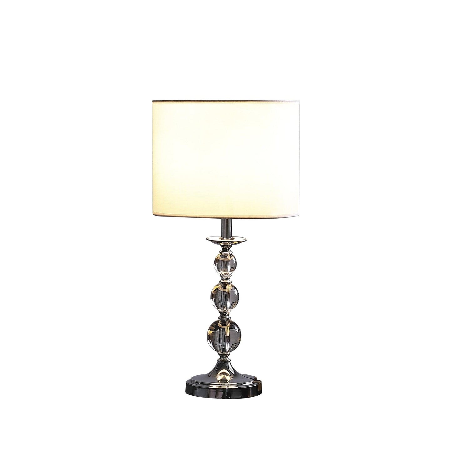 20? Modern Crystal Orbs And Metal Table Lamp - AFS