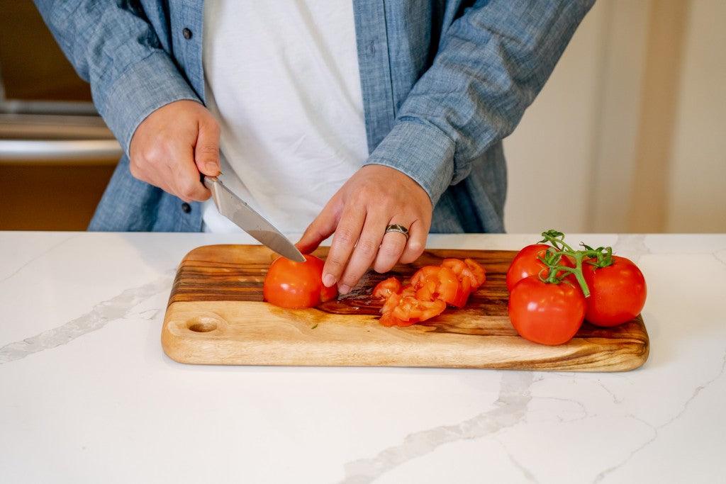 Artisan Organic Anti Bacterial Natural Wood Cutting Board - AFS