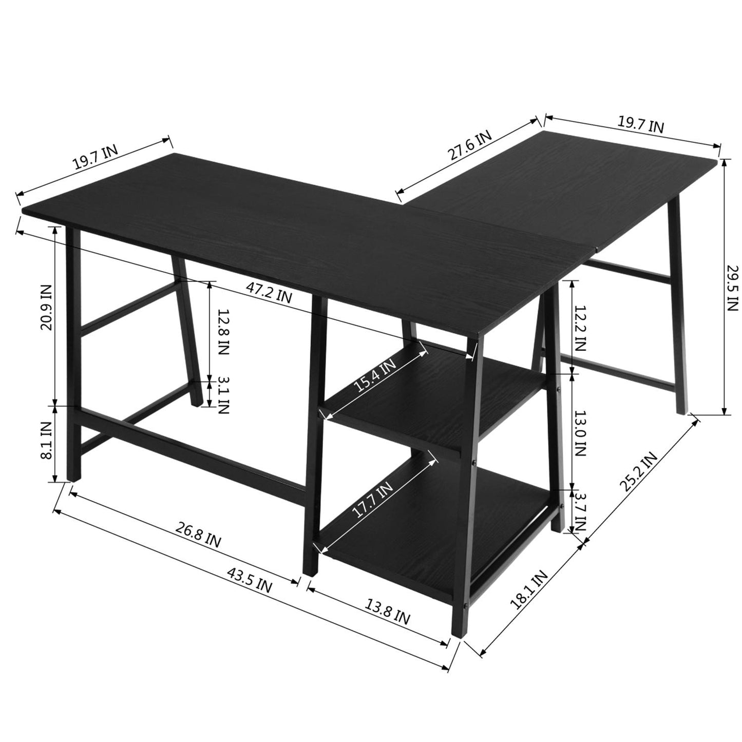 Computer Desk BLACK