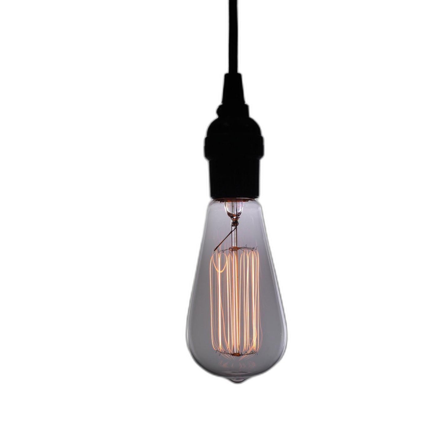 Lila Adjustable Height 1-light Edison Lamp with Bulb - AFS