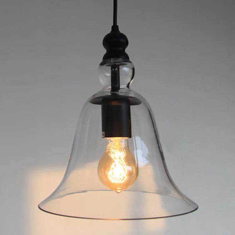 Liana 1-light Adjustable Cord 8-inch Clear Glass Edison Pendant with Bulb - AFS