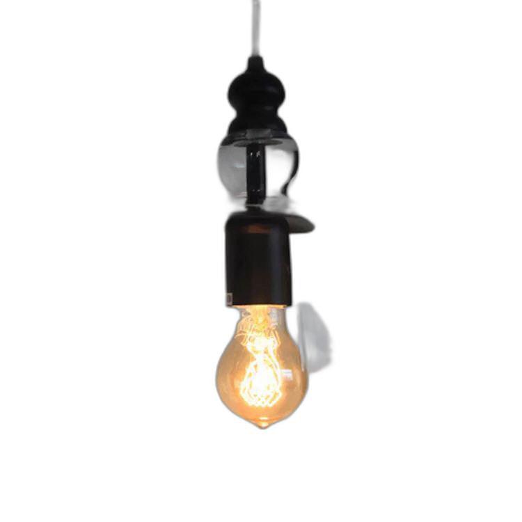 Liana 1-light Adjustable Cord 8-inch Clear Glass Edison Pendant with Bulb - AFS