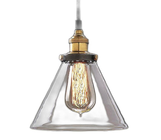 Leona 8-inch Adjustable Cord Glass Edison Lamp - AFS