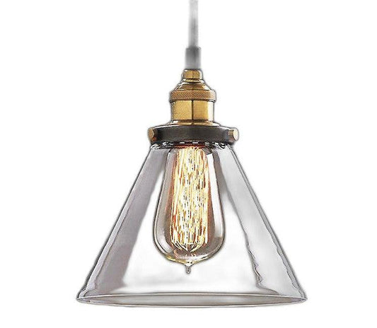 Leona 8-inch Adjustable Cord Glass Edison Lamp - AFS