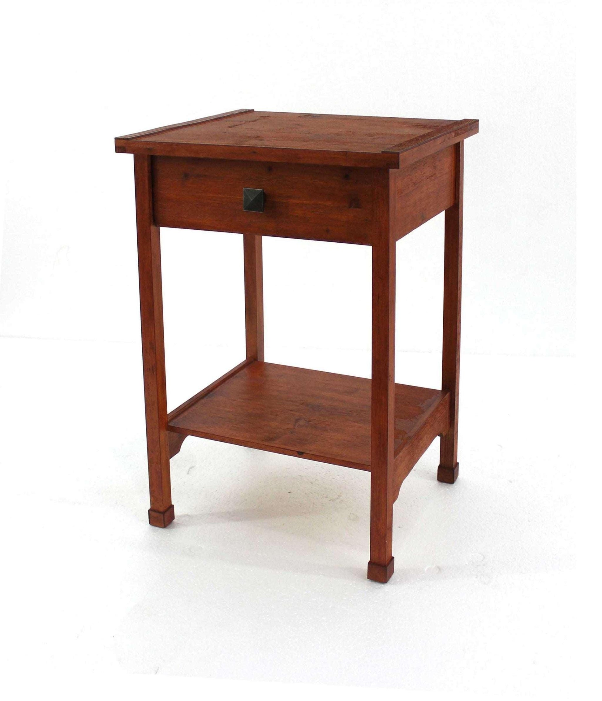 15 x 18 x 24 Cherry 1 Drawer  Rustic Wooden - Accent Table