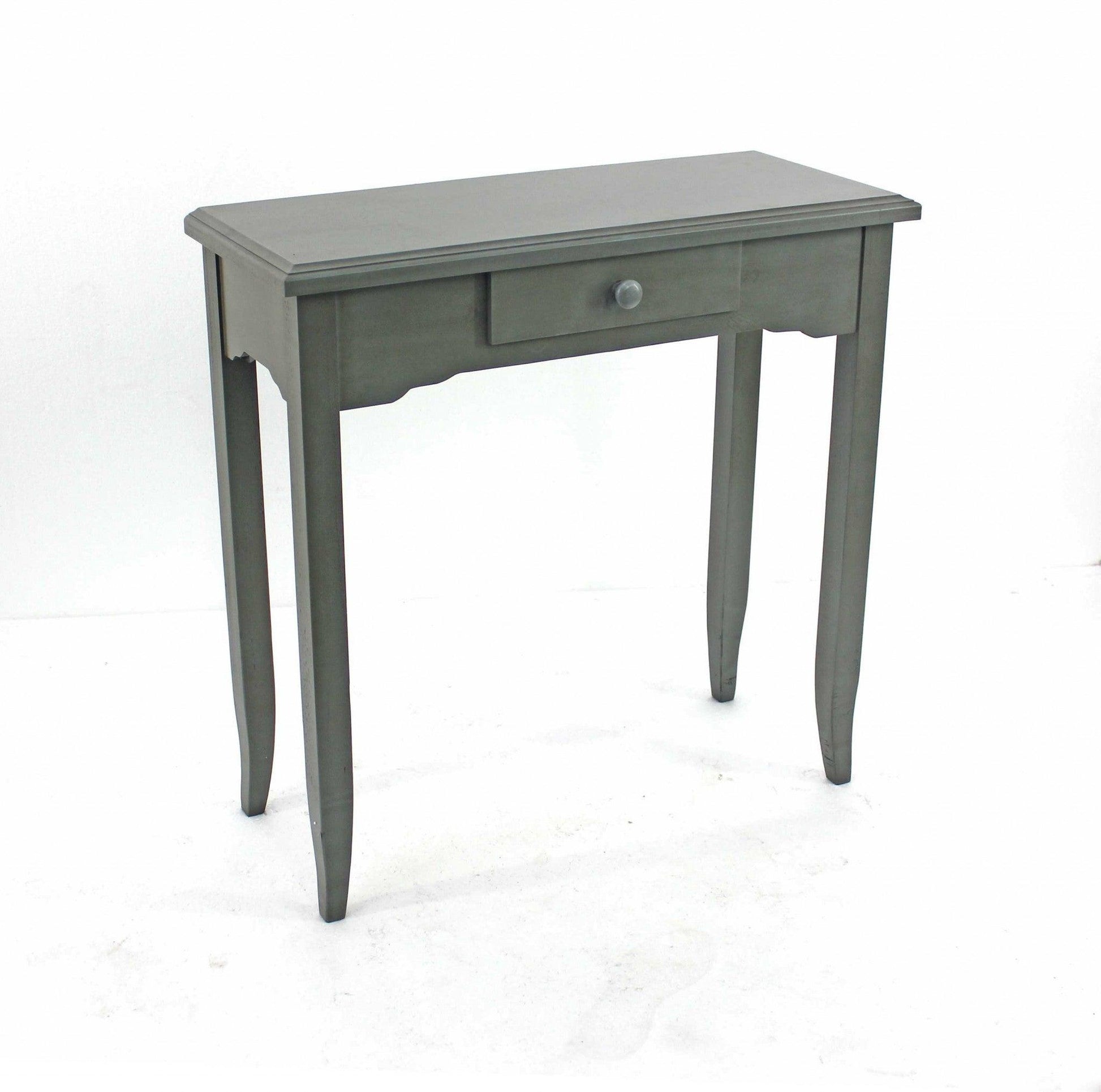 12 x 30 x 30 Gray 1 Drawer Minimalist - Console Table - AFS