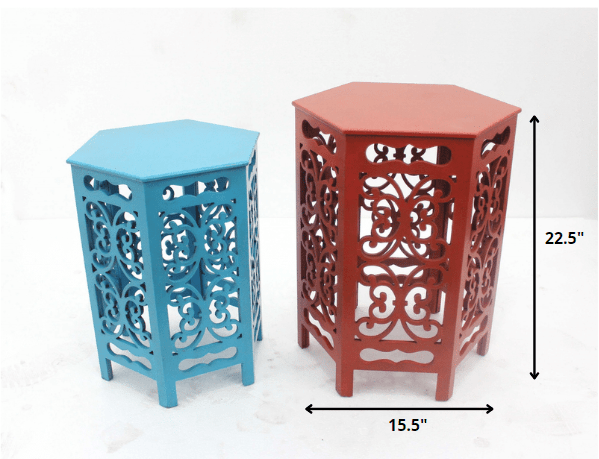 Multi-Color Traditional Style Tea Table Set - AFS