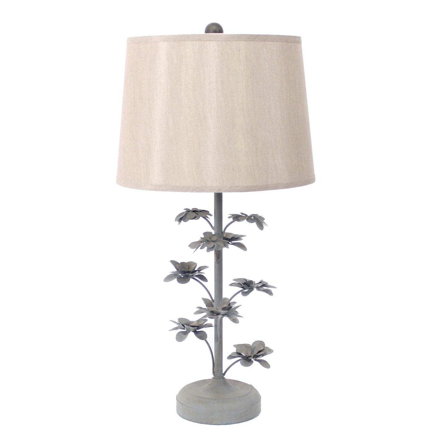 8 x 12 x 28 Gray Rustic Flowering Tree - Table Lamp - AFS