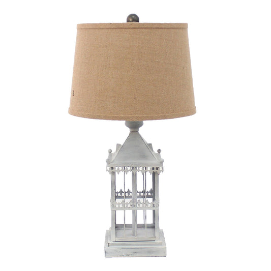 15 x 12 x 25.75 Gray Country Cottage Castle - Table Lamp - AFS