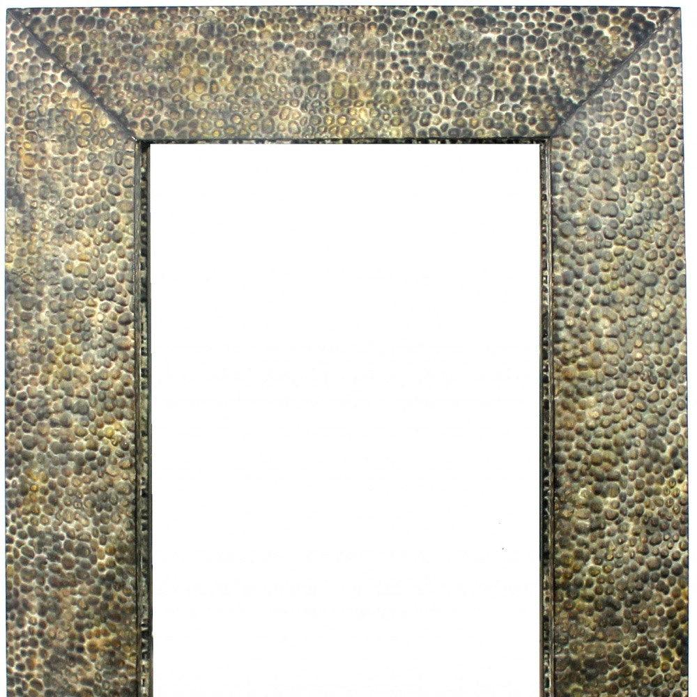 34 x 48 x 4 Bronze Gravel-Like Mosaic Frame - Dressing Mirror - AFS