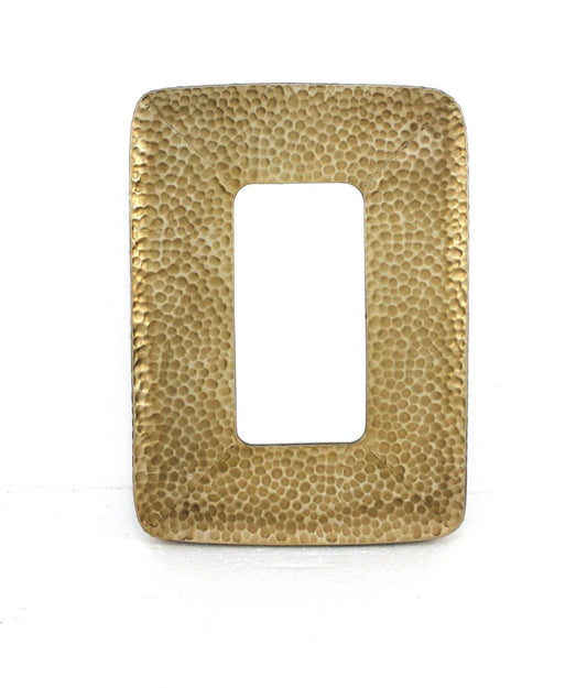 27.5 x 20 x 1.75 Gold Coastal Style Cobbly Cosmetic Mirror - AFS