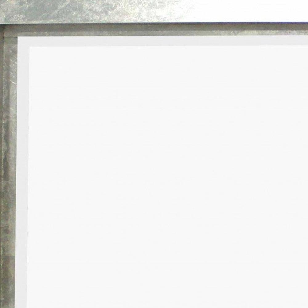 34 x 46 x 2.25 Silver Rectangular Cosmetic Mirror - AFS