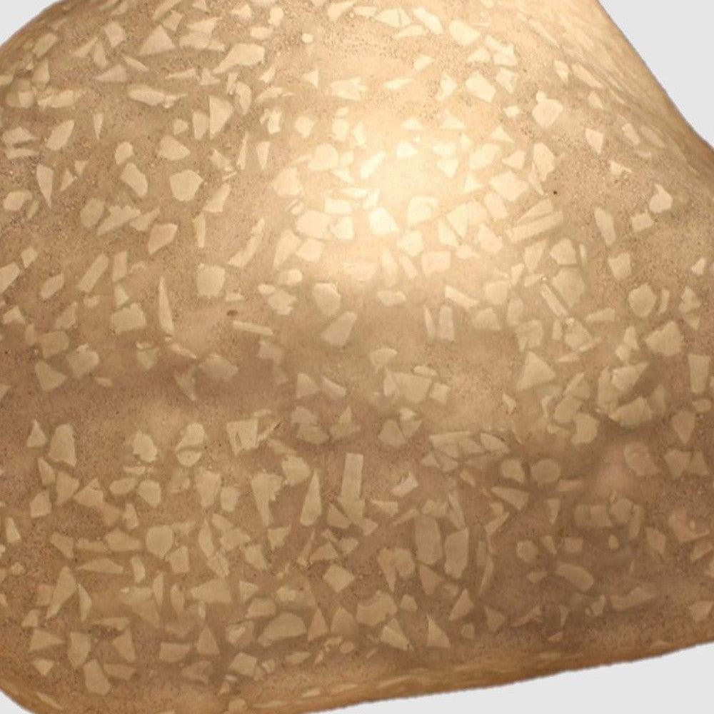 1 x 12 x 10 Sandstone Glass Pieces Polished Stone With Outdoor Light - AFS