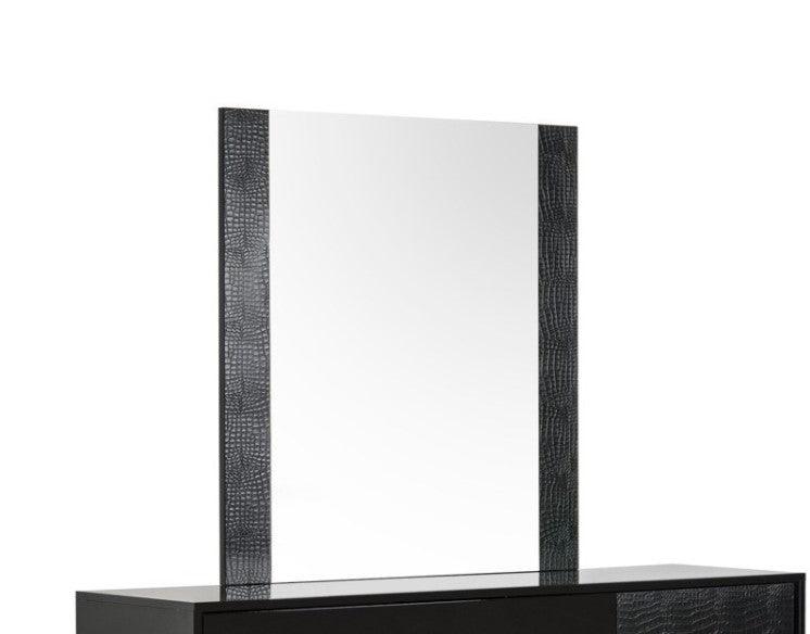 41" Beige MDF and Glass Mirror - AFS