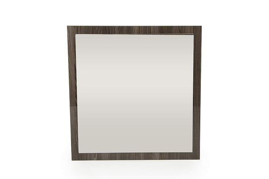 41" Grey MDF Veneer and Glass Mirror - AFS