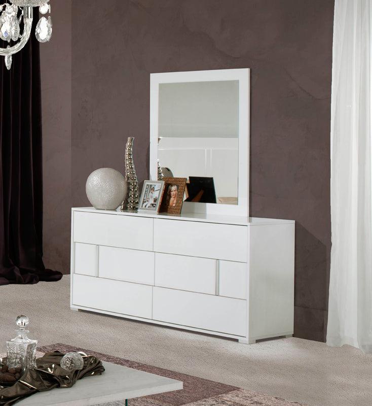 30" White MDF Dresser - AFS