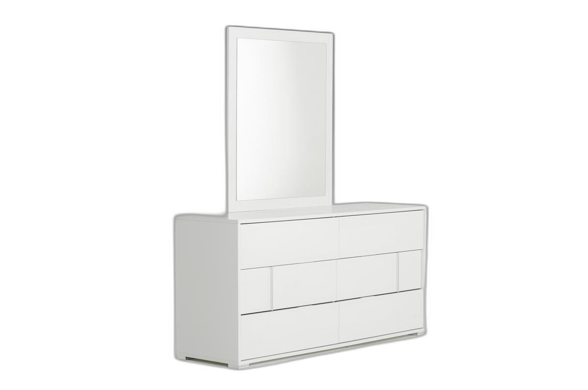 30" White MDF Dresser - AFS