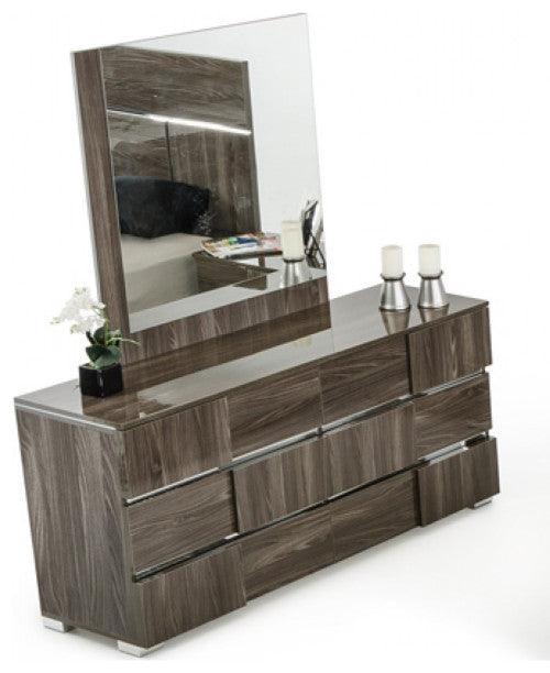 39" Ebony MDF Veneer and Glass Mirror - AFS