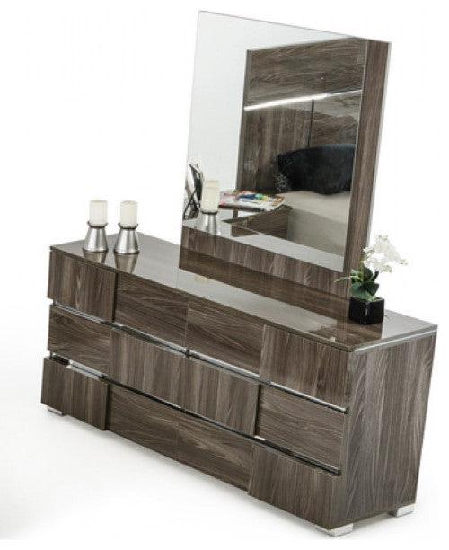 39" Ebony MDF Veneer and Glass Mirror - AFS