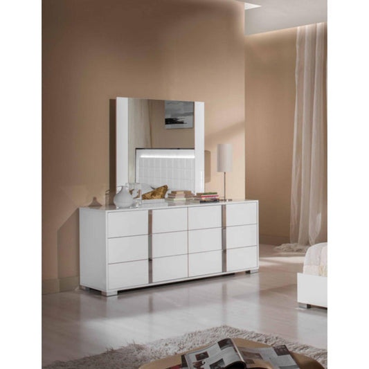 Minimalist White 6 Drawer Dresser - AFS