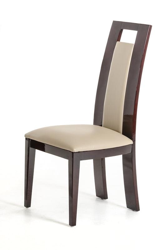 Two 42" Leatherette and Wood Dining Chair - AFS