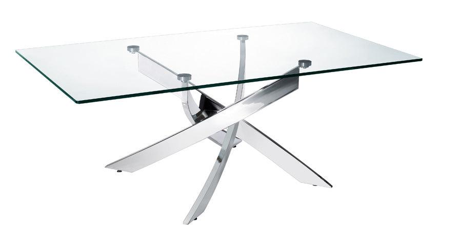 18" Steel and Glass Coffee Table - AFS