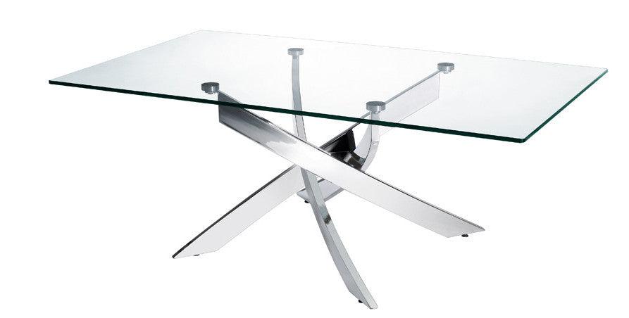 18" Steel and Glass Coffee Table - AFS