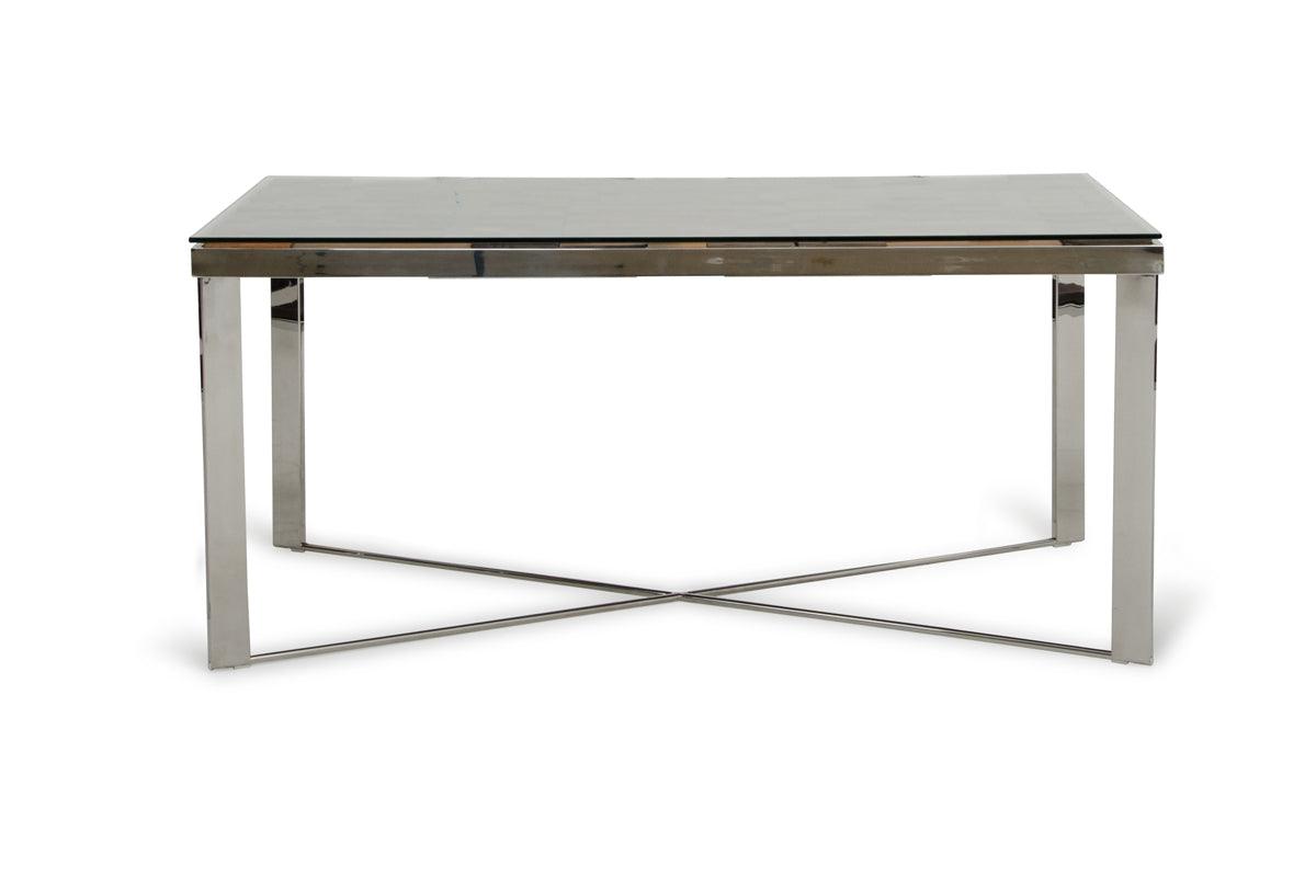 30" Wood Steel and Glass Dining Table - AFS