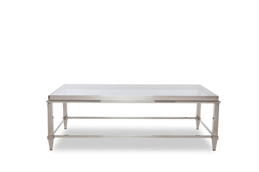 18" Steel and Glass Coffee Table - AFS