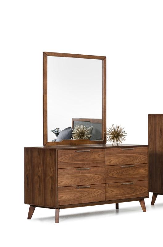 30" Walnut Veneer MDF and Wood Dresser - AFS