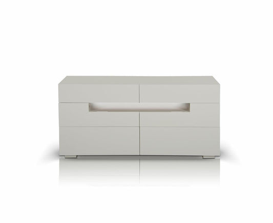 28" White MDF Dresser - AFS