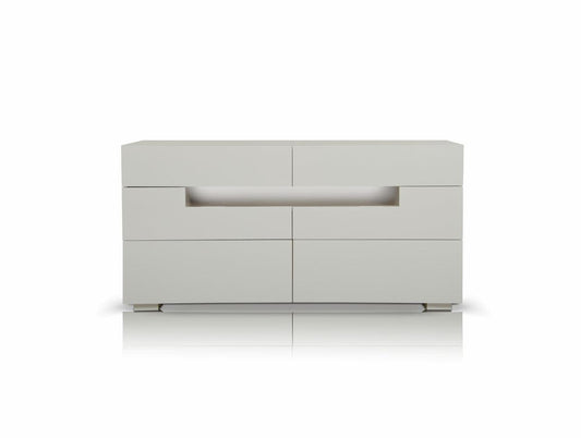 28" White MDF Dresser - AFS