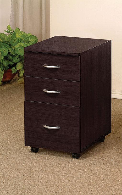 Espresso 3 Drawer File Cabinet - AFS