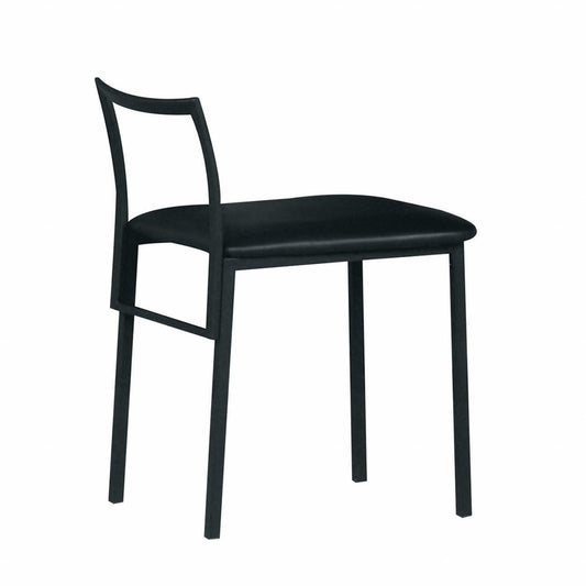 Modern Black Metal Upholstery Chair - AFS